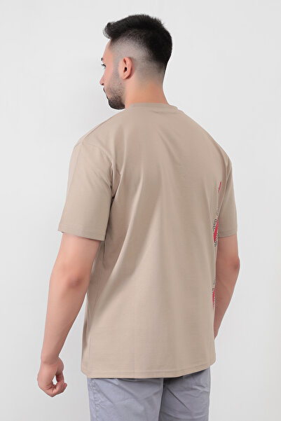 JB John Borners Ανδρικό T-shirt Mink 0039 με στάμπα - Regular Cut
