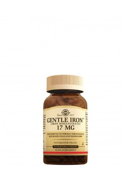 Solgar Gentle Iron 17mg 90 Vejetaryen Kapsül ( TEKLİDİR )