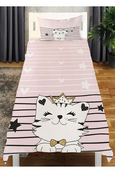 Evperest Starry Cat Pique Bedspread EPY139
