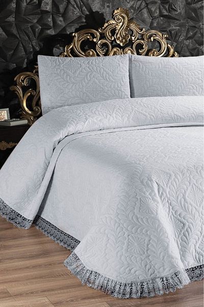 Bir Aksesuar Bedspread, Double Bedspread - Gray