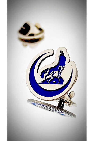 YÖRÜK TASARIM Ülkücü Harekat Dekope Kesim Yaka Rozeti