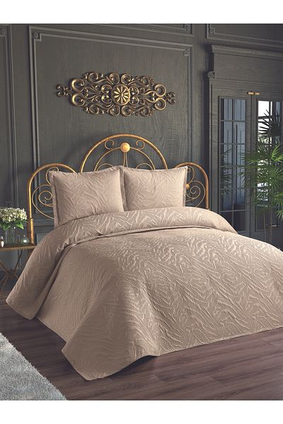 coverbox Ultrasonic Quilted Double Bed Set - Cover and Pillowcases