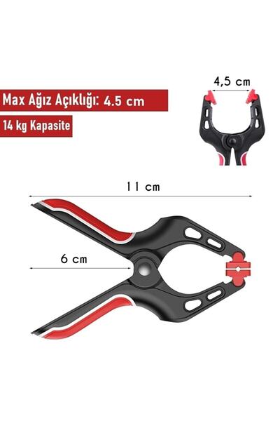 Magnotto Çok Amaçlı Mandal Kıskaç Yaylı El Tipi Işkence Mengene Hobi Marangoz Işkencesi Fon Mandalı