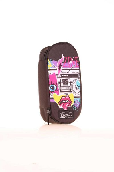 KAUKKO Geantă pentru creion Music Nature personalizată cu compartiment - K2659