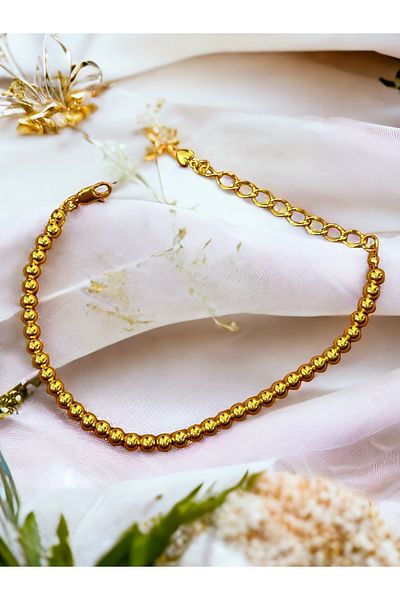 İNN JEWELLERY Steel Bracelet Tarnish Resistant Antiallergic Dorica Figured (2 Years Importer Warranty)