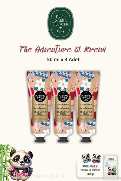 Eyüp Sabri Tuncer Eyüp Sabri Tuncer - The Adventure Hand Cream 50ml and ROSIE Cotton 3 Pieces