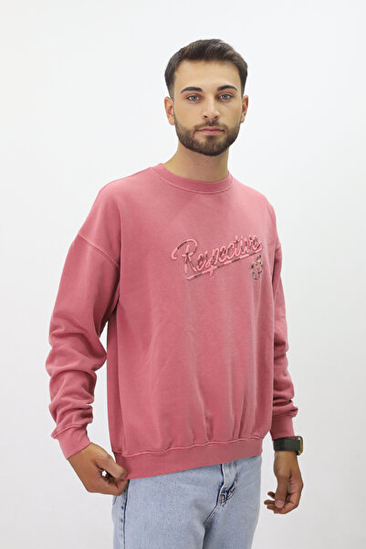Diop Distressed Pattern Unisex Crew Neck Sweatshirt