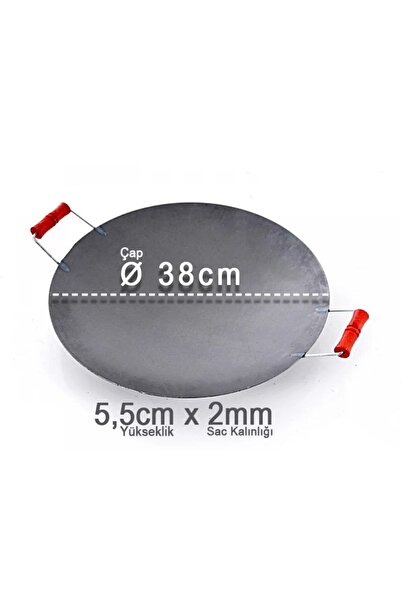 Vakia 40 Cm Kalın Çukur Saç / Kavurma Saçı / Tantuni Saçı / Gözleme Tavası