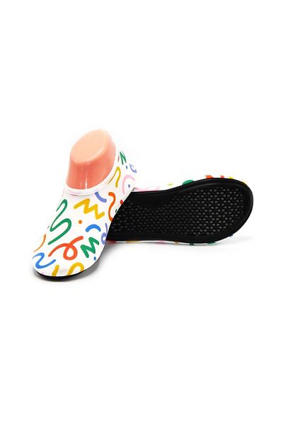 fluffy Beach and Sea Women's Shoes - Pool Shoes