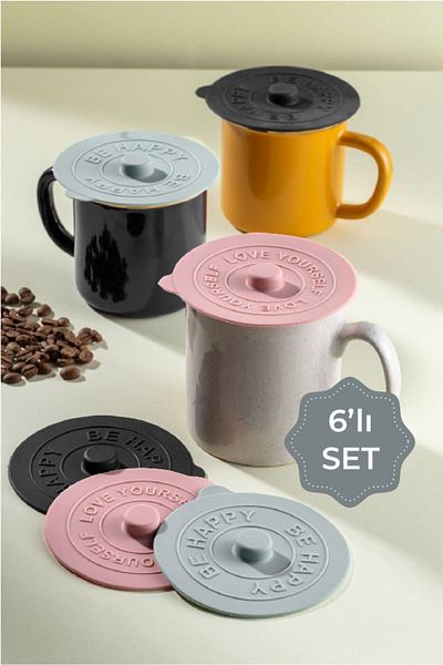 Vienev 6 Pieces Silicone Heat Protective Cup Cover