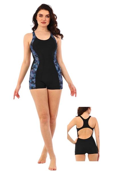 Emayo Swimmer Swimsuit Light Black