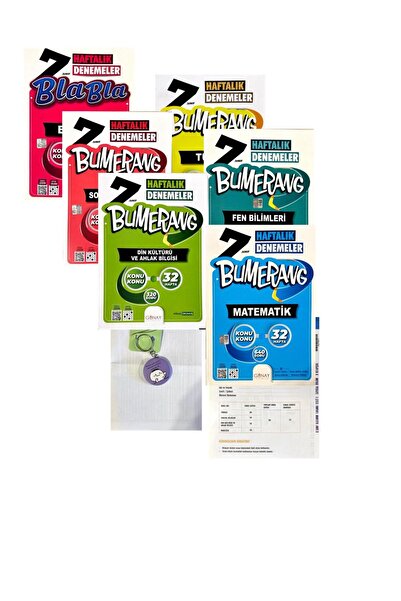 Günay Yayınları GÜNAY YAYINLARI 7.SINIF BUMERANG 6'LI BRANŞ DENEME-YENİ-(OKYA...