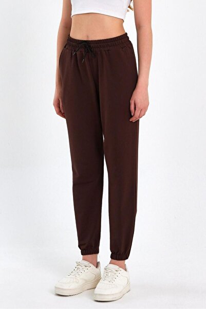 ronay giyim Pantaloni de sport Jogger cu talie înaltă pentru femei