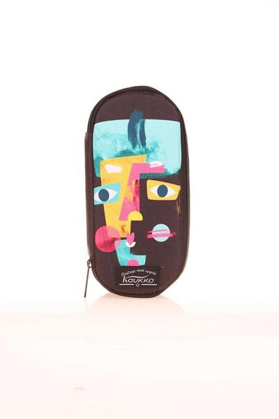 KAUKKO Art Face K2662 - Geantă pentru stilou Nature cu compartiment special