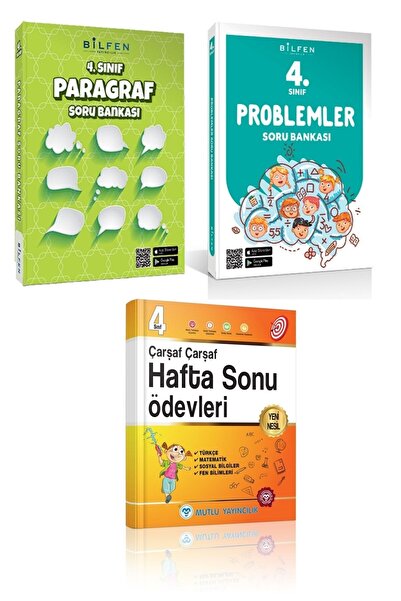 Bilfen Yayınları Bilfen 4.sınıf Problemler Paragraf Soru Bankası Mutlu Çarşaf...
