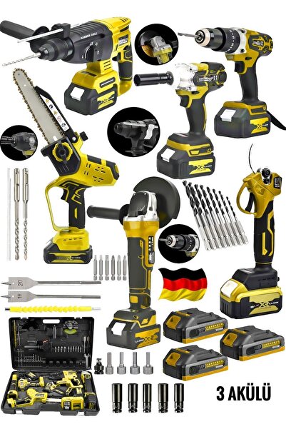 SCHUTZENGER 6' Makina 20Ah Şarjlı Somun Sökme/Taşlama/ Matkap/Dal Budama Test...