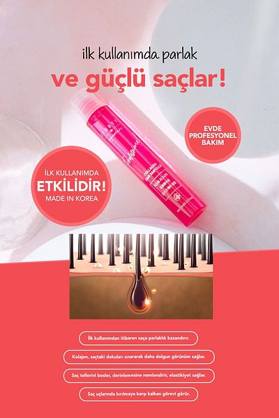 Jigott Jigott Professional - Concentrated Hair Care Serum Set Containing Collagen 13ml x 10Pcs