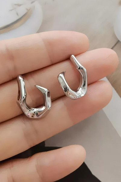 Dora Accessories Design Silver Color Women's Earrings