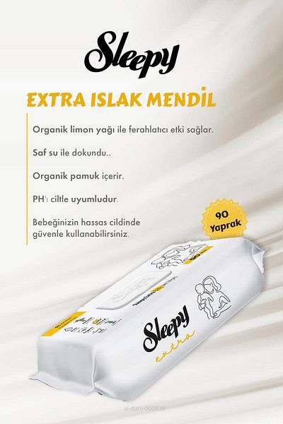 Sleepy 90 Extra Wet Baby Towels - Buy 7 and Pay 6 and Baby Cotton