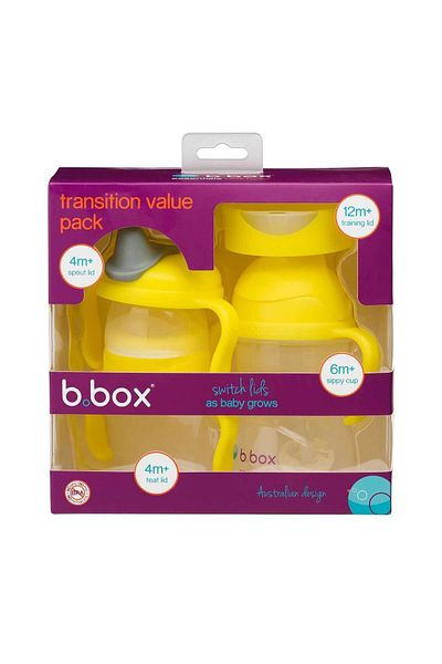 Bbox 4-in-1 Nutrition and Exercise Cup Set - Advantage Pack, Yellow, 240 Ml, 4 Pieces