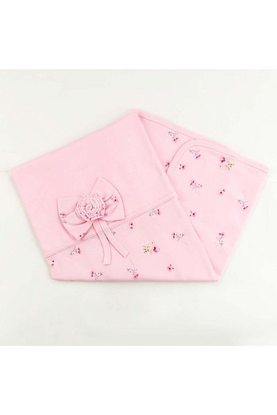 Sebi Bebe 80x85 Cm Floral Bow Blanket - 1114