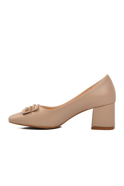 AYAKMOD 312237   Pantofi cu toc de damă bej