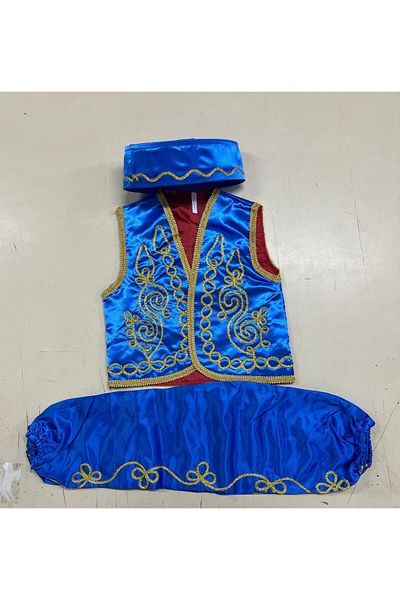 DilekKostüm 23 aprilie Kep Vestă Baggy Costum Folclor Outfit Băiat Fată Costum Local Tinuta Henna
