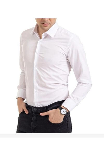 ADVANTE Cămașă pentru bărbați - Guncüoglu, mânecă lungă, slim fit, Dakron