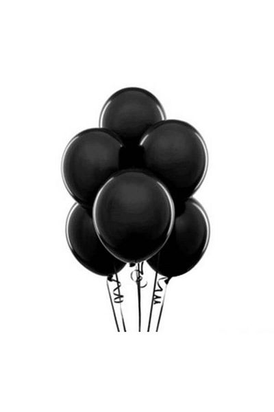 BalonEvi Balloon Black Color 100 Pieces