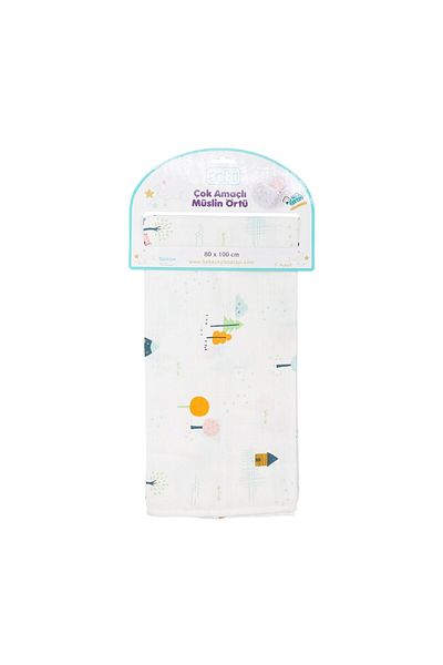 Sebi Bebe 80x100 Cm Muslin Blanket - Multi-Purpose
