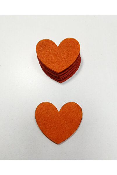 keçeli dünyam Keçe Figür, 1 Mm Kalınlığında 4 Cm Kalpler (10 ADET)