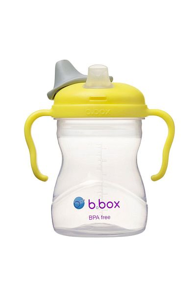 Bbox Silicone Head Sippy Cup - Yellow, 240 Ml, 4 Months, 1 Piece