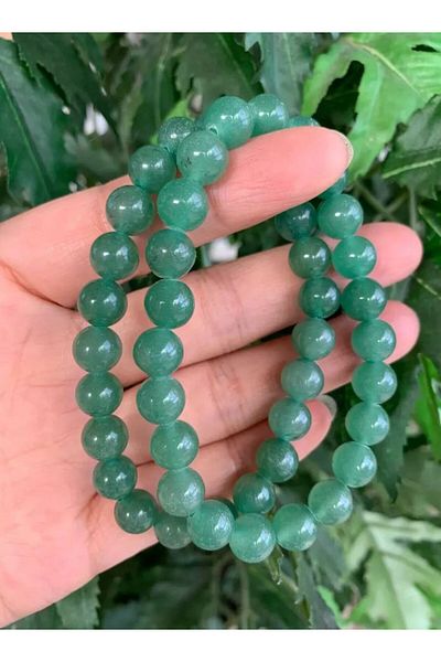 eHediyecim Natural Aventurine Stone Bracelet