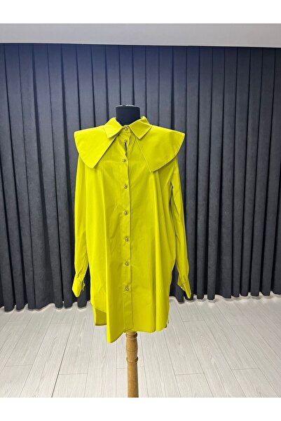 Zühre Yaka Detaylı Asit Gömlek G-0077