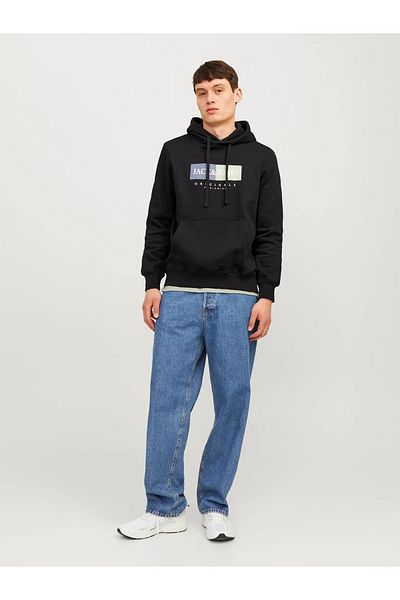 Jack & Jones Glugă neagră Jorfrederiksberg Box pentru bărbați - 12262513