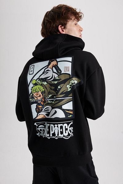 DeFacto One Piece Hooded Oversize Back Printed Sweatshirt - B0831Ax23Au
