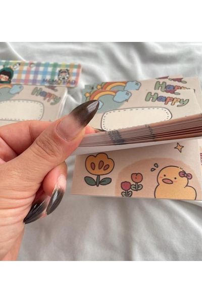 synshop Happy Vibe Pad Square Notepad Chick Duck