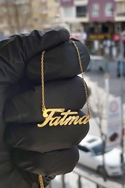 ÖZGÜR TAKI 925 Ayar Gümüş 24 Ayar Altın Kaplama Isimli Kolye