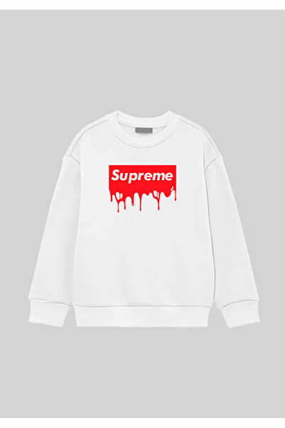 SELF CONTROL Crveni logo Oversize kroj unisex dukserica - efekat tečenja, okr...