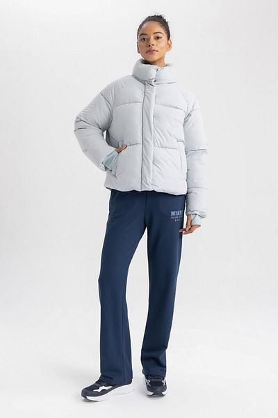 DeFacto Waterproof Stand Collar Puffer Coat - A1550ax23au