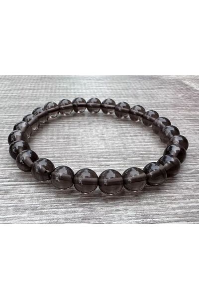 eHediyecim Smoke Quartz - Natural Stone Bracelet