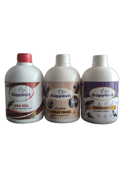 Süprevit 3 Lü Süprevit Set - Euro Vita-Enerji Force-Probiotic 500 ML