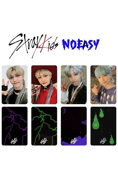 Kpop Dünyasi مجموعة بطاقات الصور الفوتوغرافية لألبوم Stray Kids Felix "Noeasy".