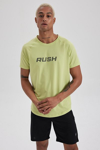 DeFacto Athlete Printed Short Sleeve Slim Fit T-Shirt - A9101ax23au