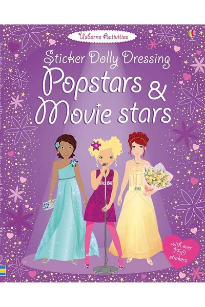 Usborne Sticker Dolly Dressing Popstars & Movie Stars