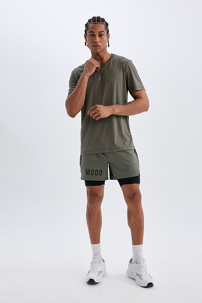 DeFacto Slim Fit Shorts mit Reißverschluss Z2147az24au TPU gebaut Profil Sport ohne Leggings