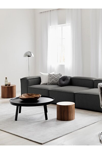 S Home Design Concept Frida 3 Modül Modüler Kanepe Koltuk, Keten, Antrasit 29...