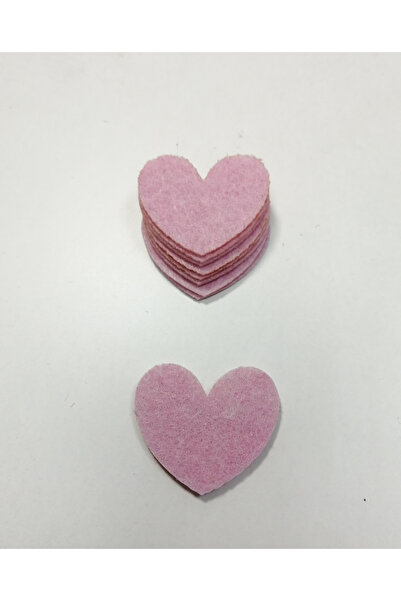 keçeli dünyam Keçe Figür, 1 Mm Kalınlığında 4 Cm Kalpler (10 ADET)