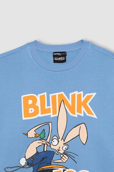 DeFacto Hanorac Cool Blink gros și supradimensionat - Decolteu B3028ax23wn