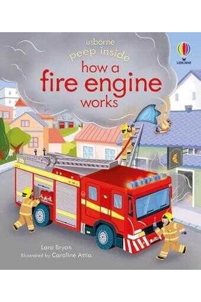 Usborne Peep Inside for Fire Engine How It Works